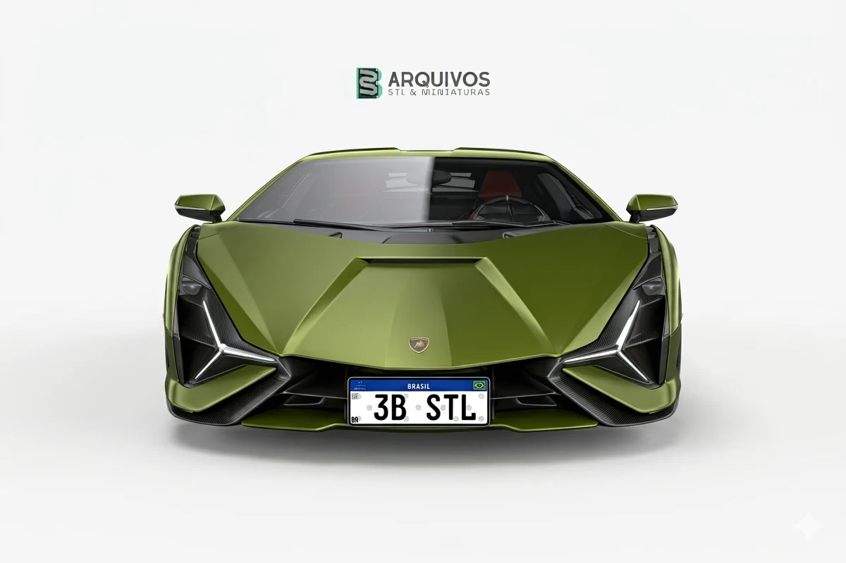 Modelo 3D STL - Lamborghini Sian 2020 — foto 5